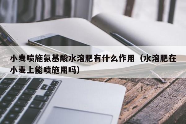 小麦喷施氨基酸水溶肥有什么作用（水溶肥在小麦上能喷施用吗）