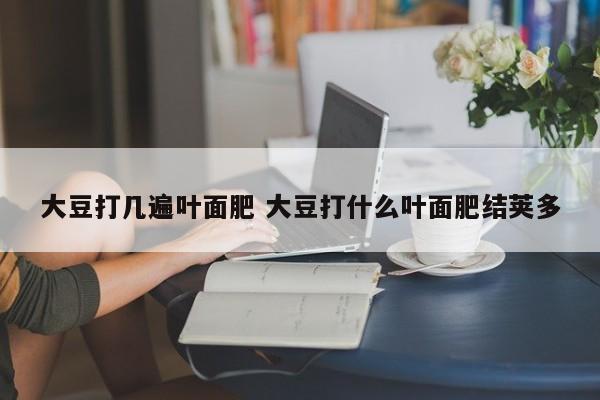 大豆打几遍叶面肥 大豆打什么叶面肥结荚多
